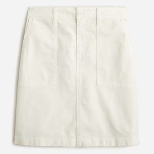 J.Crew NWOT Garment-dyed utility mini skirt